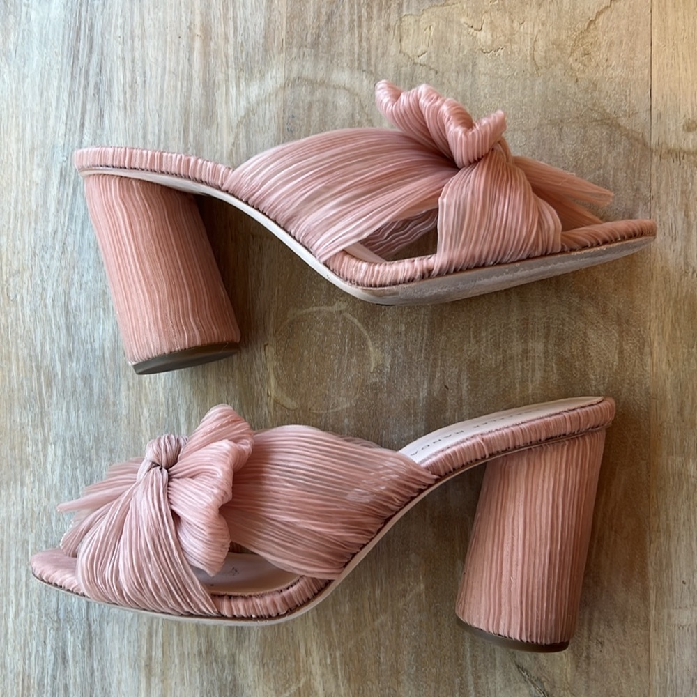Loeffler Randall Pleated Bow Heel Size 9